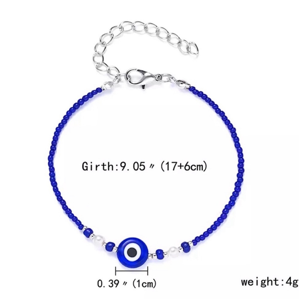 Evil eye good luck bracelet jewelry gift unisex